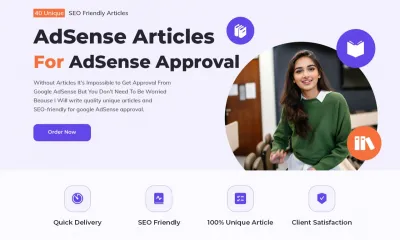Write 10 unique SEO friendly articles for Google AdSense approval